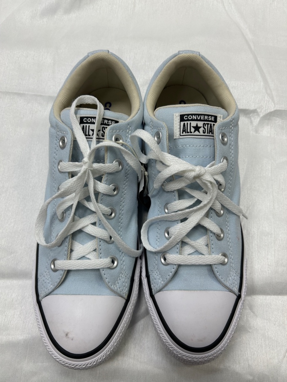 Converse Light Blue Low Top Canvas Sneakers